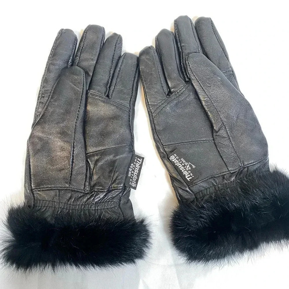 Thinsulate Insulated 40mm Glove with faux fur trim - Medium - Picture 1 of 5